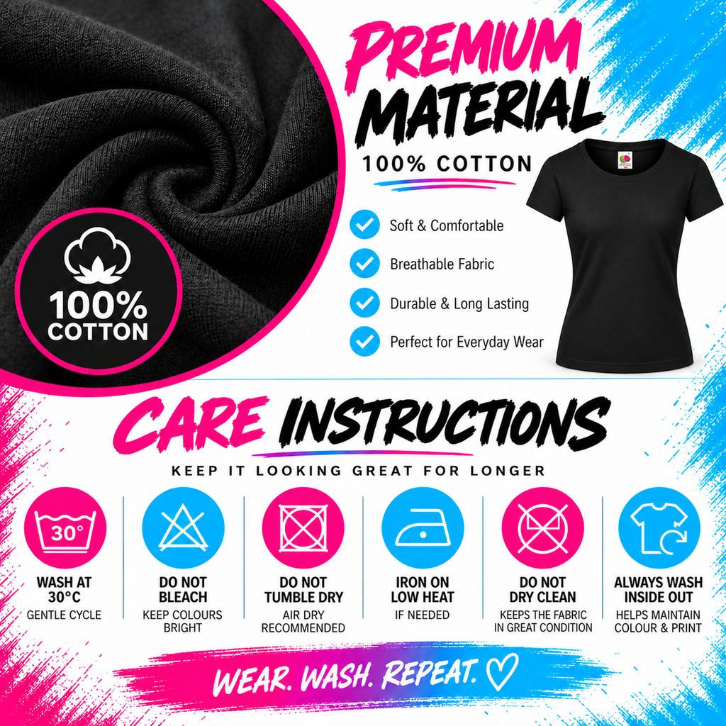 Ladies’ Personalised Text T-Shirt