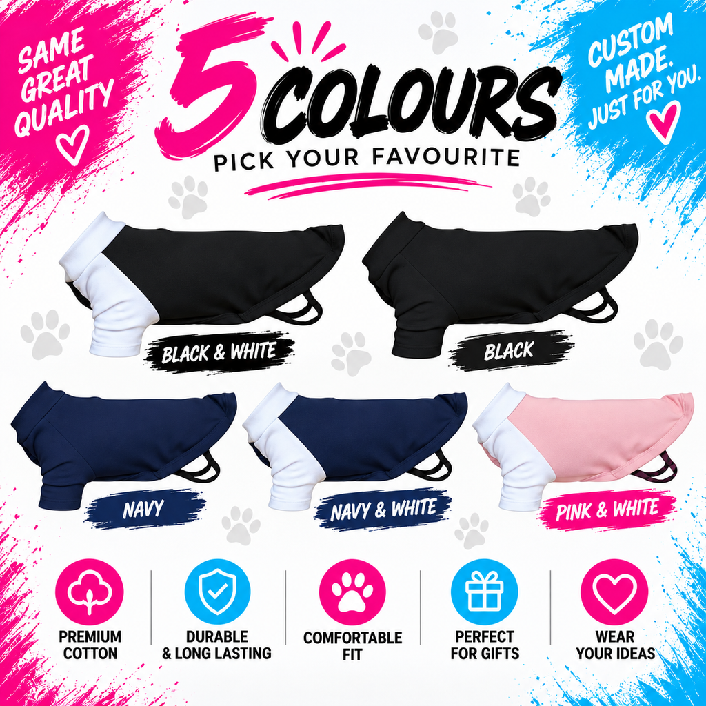 Dogs Personalised Text T-Shirt