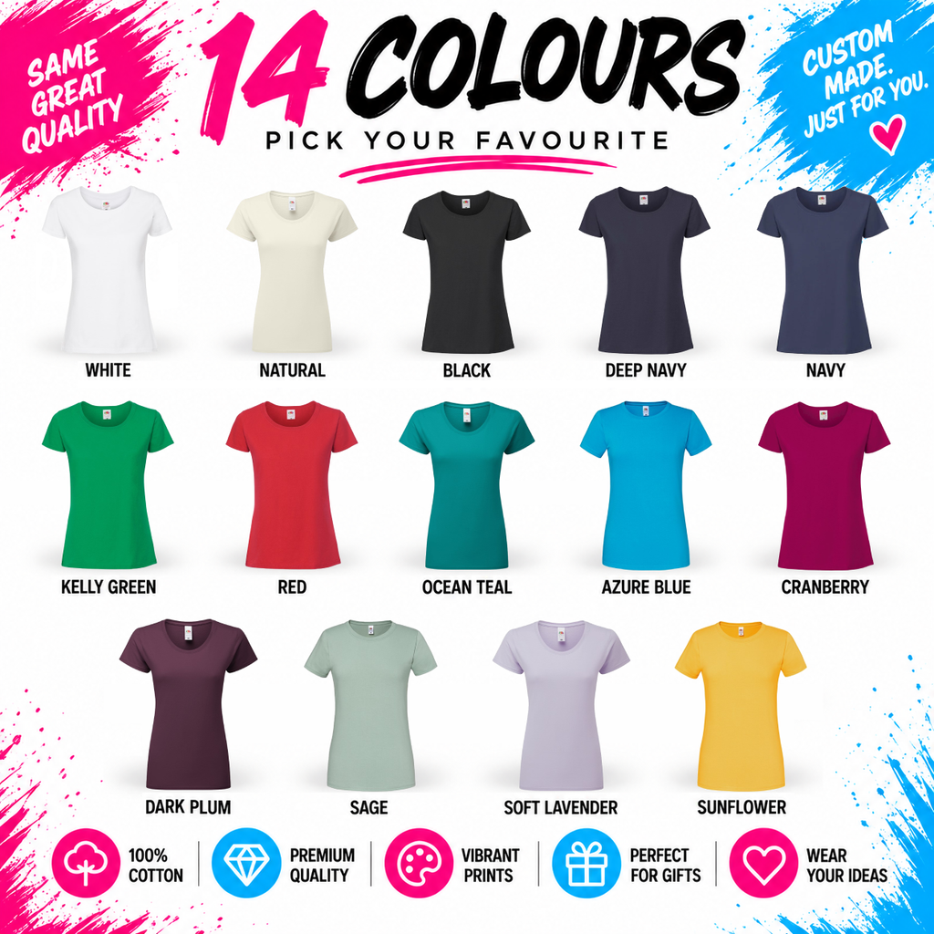 Ladies’ Personalised Text T-Shirt