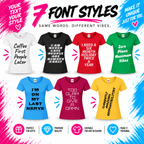Ladies’ Personalised Text T-Shirt