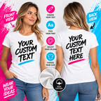 Ladies’ Personalised Text T-Shirt