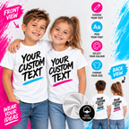 Kids Personalised Text T-Shirt