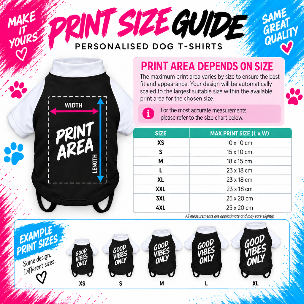 Dogs Personalised Text T-Shirt