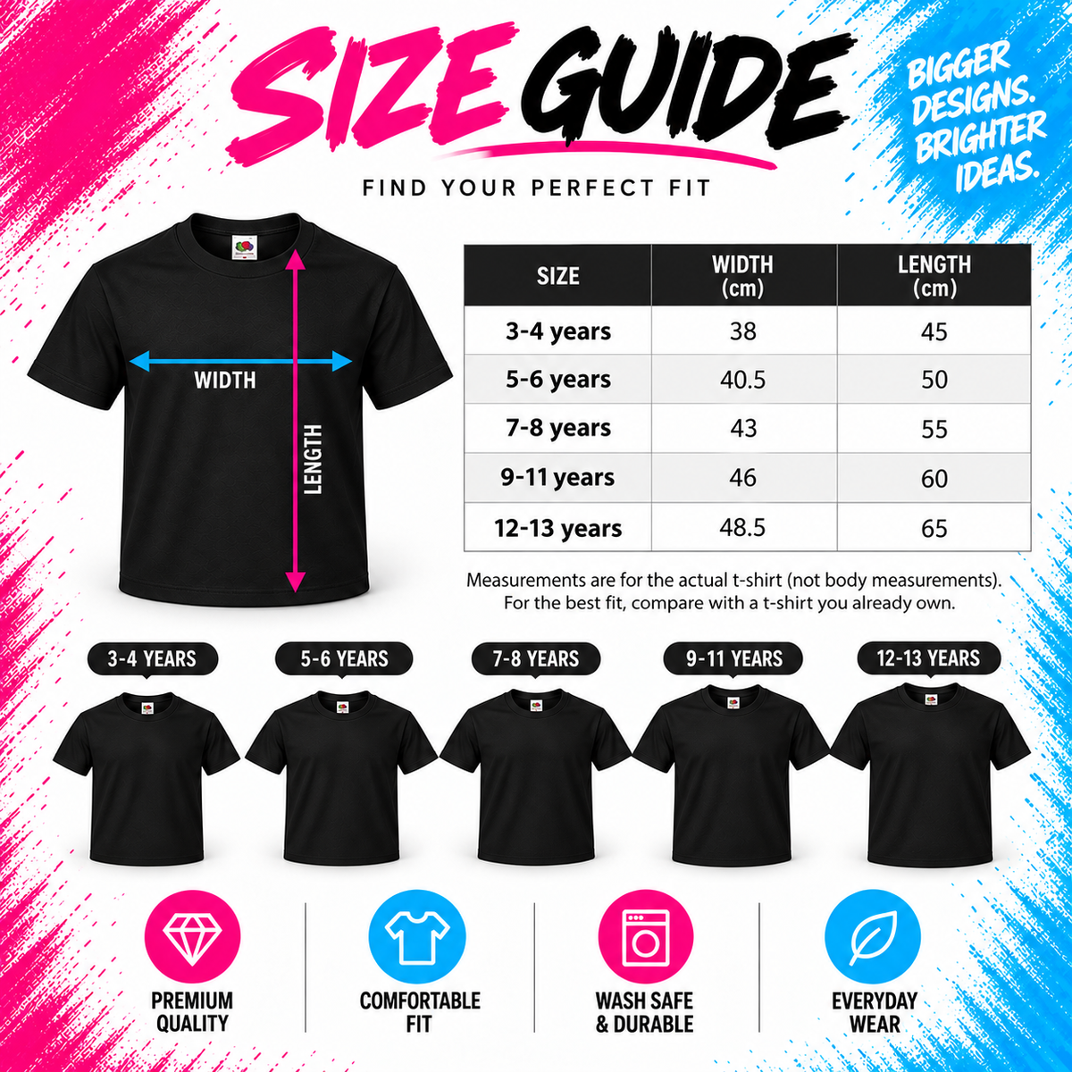 Kids Personalised Text T-Shirt