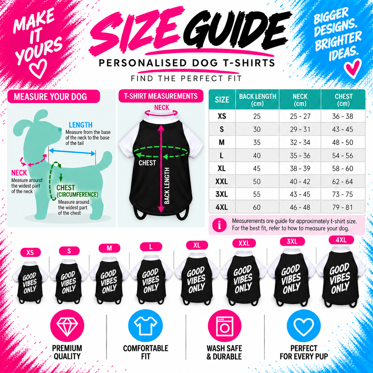 Dogs Personalised Text T-Shirt