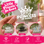 Little Princess On Board Car Sticker